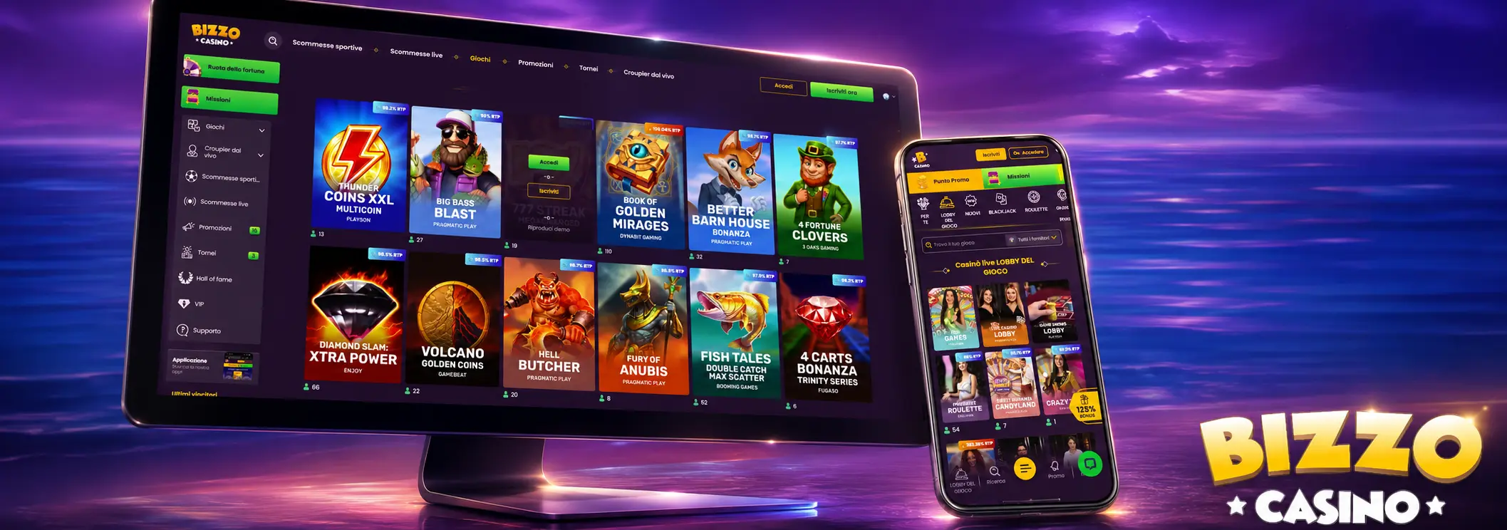 Esperienza Mobile su Bizzo Casino